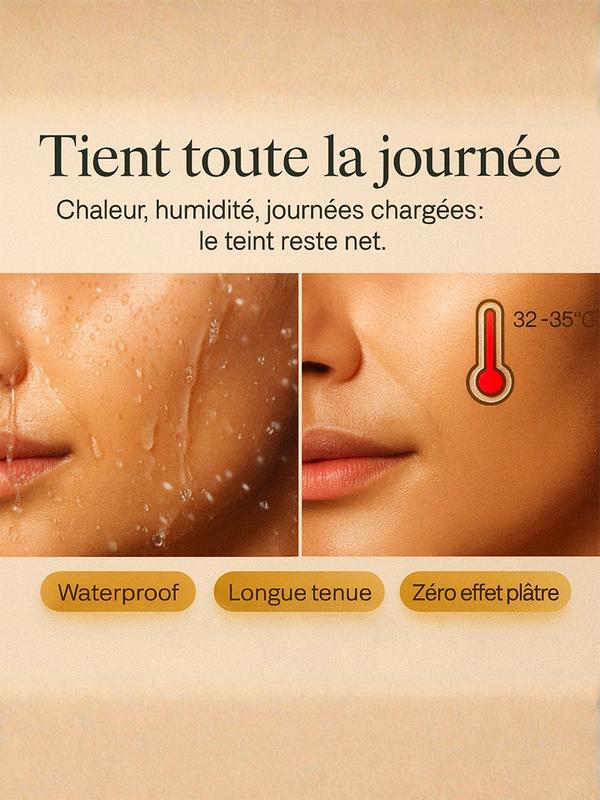 Sanelya Gold CC Crème Format Max 50ml – Fond de Teint Intelligent & Soin Hydratant 2-en-1 | Haute Couvrance, Correction Instantanée & Glow Naturel | Teinte Adaptative pour Toutes les Peaux | Tenue Longue Durée & Résultat Zéro Défaut — vignette 6