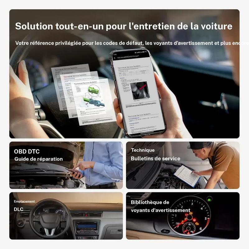 Scanner OBD2 TOPDON CarPal, scanner de diagnostic de voiture compatible Bluetooth — vignette 5