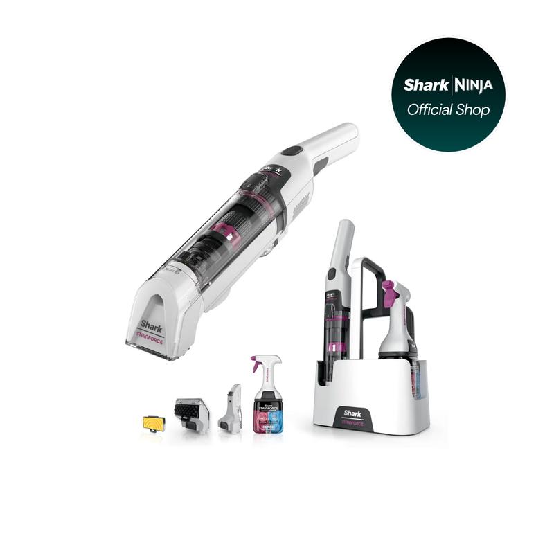 Shark StainForce - Shampouineuse Détacheur Portable Sans Fil pour Tapis, Canapé, Voiture et Tissus d'Ameublement