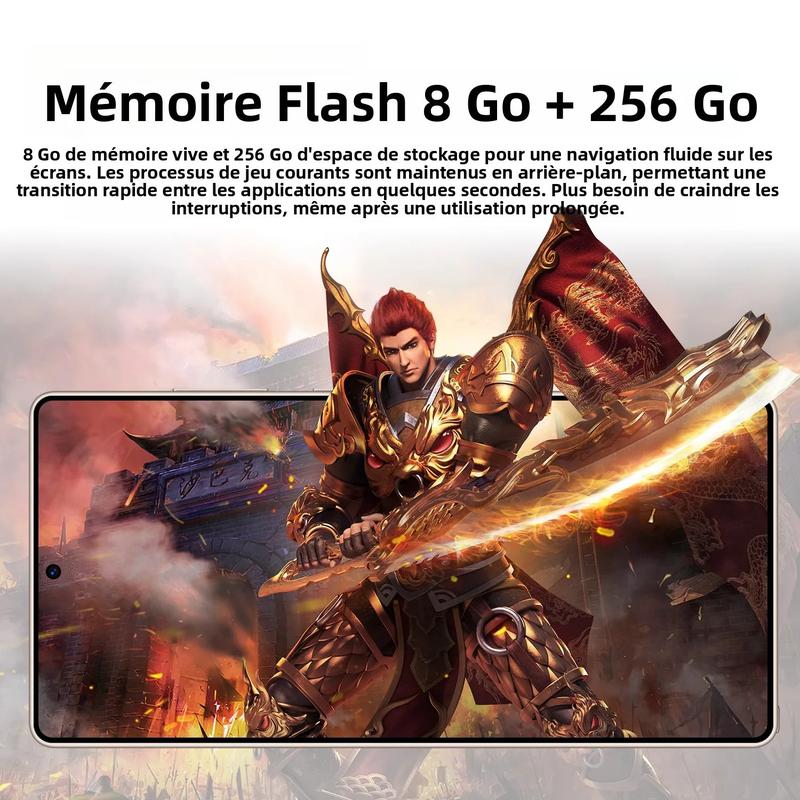 Smartphone Android 2025 Écran HD 6,8 Pouces 6Go RAM 128Go ROM Reconnaissance Faciale Stylet Inclus Batterie 5800mAh Débloqué Android 14 — vignette 5