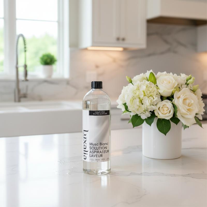 Solution Aspirateur Laveur Musc Blanc - Compatible Toutes Marques (Tineco, Bissell, Mova, Dreame, Roborock, Dyson...) - Parfum White Musk - Nettoie, Parfume, Désodorise, Séchage Rapide - 1 Litre - LUXALIA — vignette 3