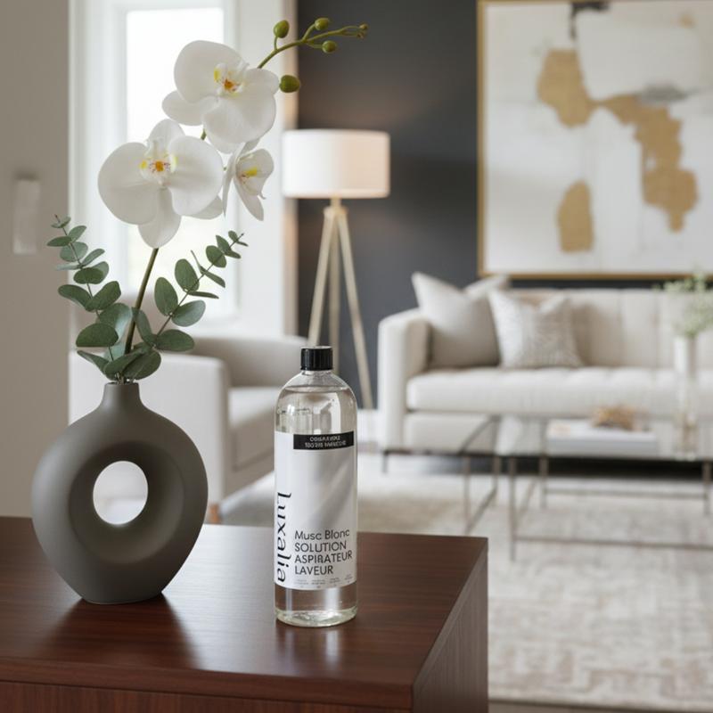 Solution Aspirateur Laveur Musc Blanc - Compatible Toutes Marques (Tineco, Bissell, Mova, Dreame, Roborock, Dyson...) - Parfum White Musk - Nettoie, Parfume, Désodorise, Séchage Rapide - 1 Litre - LUXALIA — vignette 4