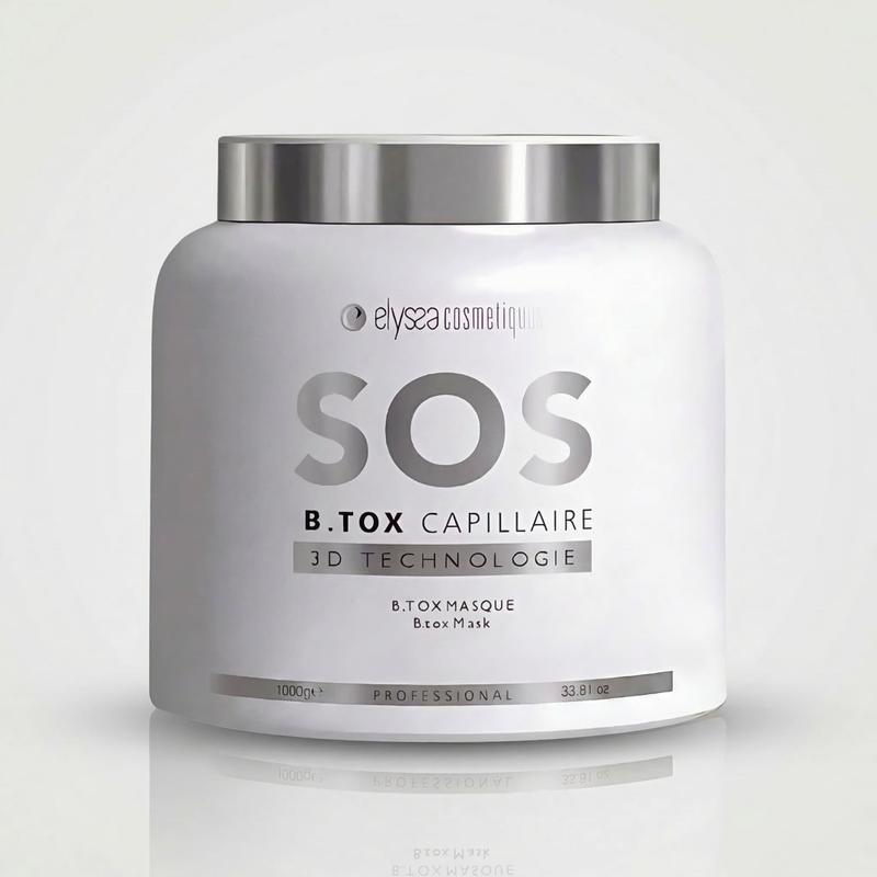 SOS Botox Capillaire 1kg - Réparation intense des cheveux secs et cassants - élasticité et brillance - Nourrit et lisse à 50% - Effet revitalisant