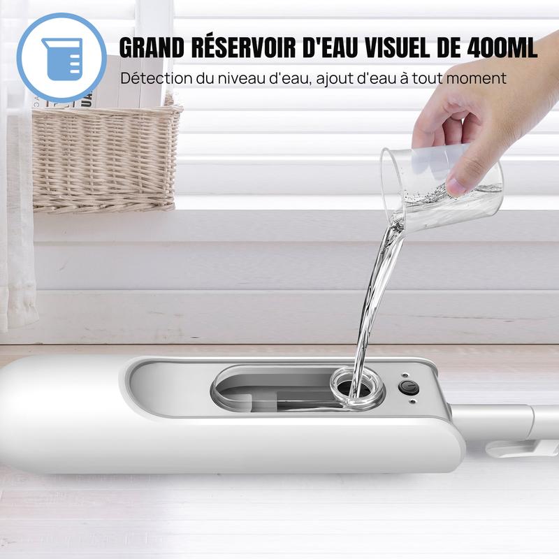 Système Multifonction Serpillière Vapeur et Nettoyeur Vapeur Main pour Sols, Moquettes, Fenêtres, Rembourrage, Cuisines & Salles de Bain — vignette 3