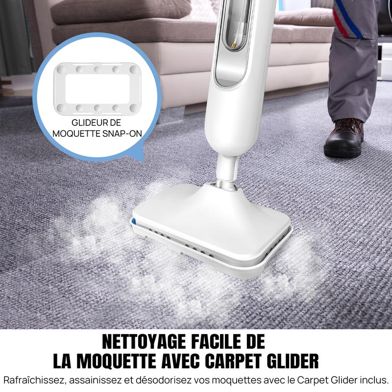 Système Multifonction Serpillière Vapeur et Nettoyeur Vapeur Main pour Sols, Moquettes, Fenêtres, Rembourrage, Cuisines & Salles de Bain — vignette 8