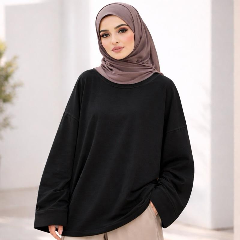 T-shirt Oversized Taille unique du 40-48 cotton Confortable et Décontracté pour Tous les Styles Idéal pour Journées Détendues et Sorties entre Amis — vignette 2