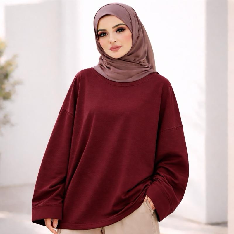 T-shirt Oversized Taille unique du 40-48 cotton Confortable et Décontracté pour Tous les Styles Idéal pour Journées Détendues et Sorties entre Amis — vignette 4