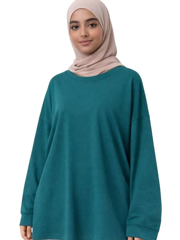 T-shirt Oversized Taille unique du 40-48 cotton Confortable et Décontracté pour Tous les Styles Idéal pour Journées Détendues et Sorties entre Amis — vignette 9