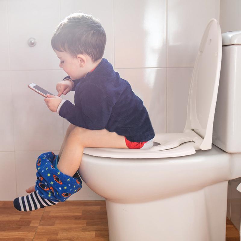 TODOT Abattant WC Familial, Lunette de Toilette avec Siège Enfant Magnétique, Frein de Chute et Charnière Réglable, Abattant WC en Polyéthylène pour Adultes et Enfants — vignette 7