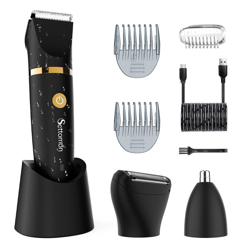 Tondeuse électrique pour poils du corps 3 en 1, tondeuse sans fil pour la région de l’aine pour hommes, rasoir électrique étanche, outil d’épilation pour hommes, tondeuse publique portable, idéale pour un usage quotidien des hommes — vignette 8