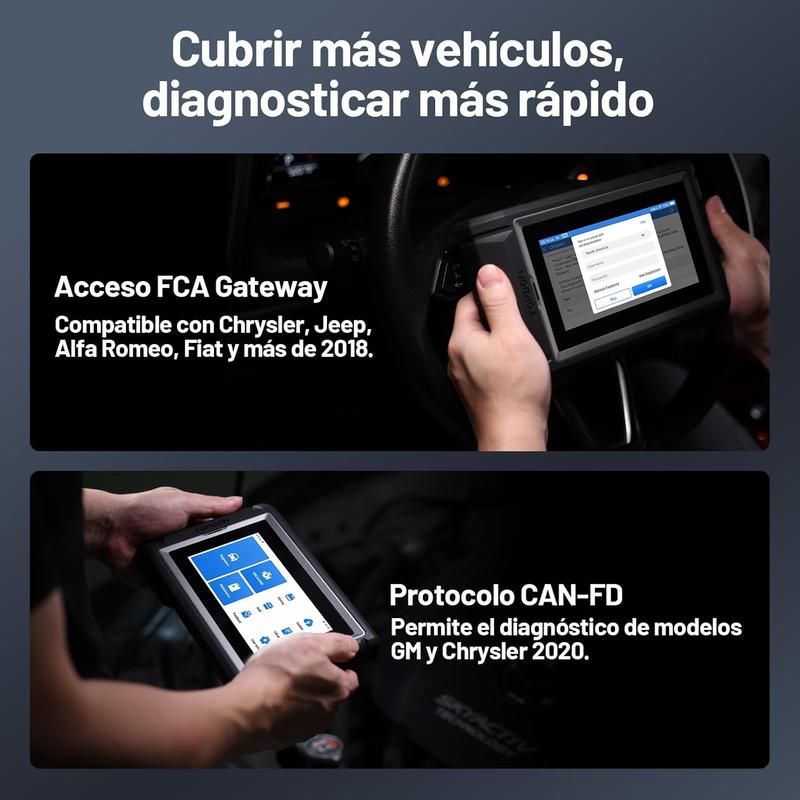 TOPDON AD800 BT2 Valise Diagnostic Auto OBD2 Bluetooth, Tous Systèmes, 28 Fonctions de Réinitialisation, Tests Actifs Bidirectionnels, Passerelle FCA, Protocole CAN-FD, Mise à Jour Gratuite à Vie — vignette 7