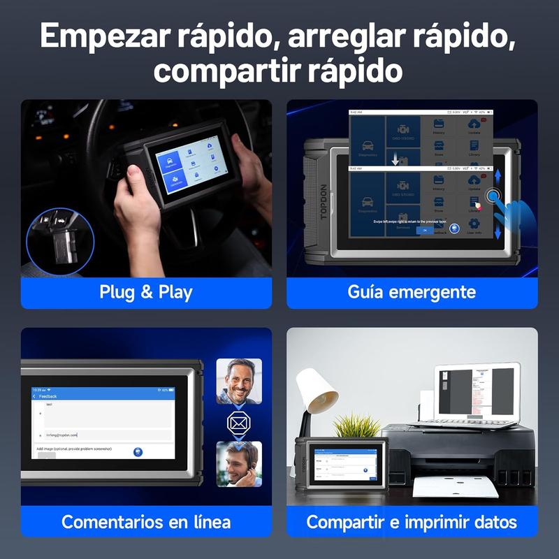 TOPDON AD800 BT2 Valise Diagnostic Auto OBD2 Bluetooth, Tous Systèmes, 28 Fonctions de Réinitialisation, Tests Actifs Bidirectionnels, Passerelle FCA, Protocole CAN-FD, Mise à Jour Gratuite à Vie — vignette 8