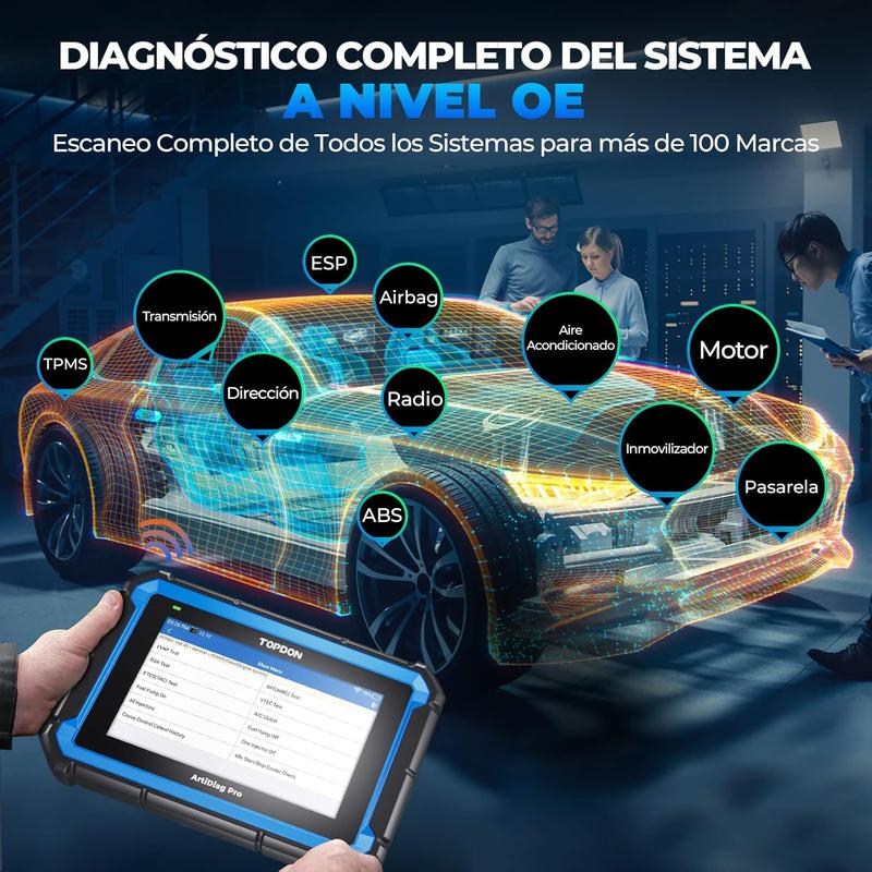 TOPDON ArtiDiag Pro diagnostic automobile multi-marques, diagnostic OBD2, contrôle bidirectionnel, codage de l’ECU/en ligne & diagnostic complet des systèmes au niveau OE pour plus de 100 marques, 35+ services d’entretien — vignette 2