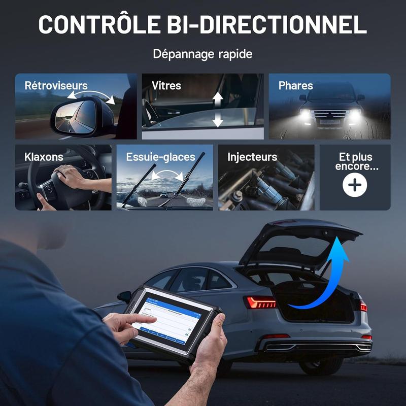TOPDON ArtiDiag800 BT 2, Bluetooth Outil de Diagnostic Tous systèmes, 28+ Fonctions de Maintenance, accès à la passerelle FCA et protocole Can-FD, Test Actif, 2 Ans de Mises à Jour Gratuites — vignette 3