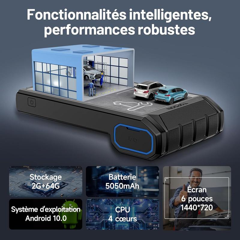 TOPDON ArtiDiag800 BT 2, Bluetooth Outil de Diagnostic Tous systèmes, 28+ Fonctions de Maintenance, accès à la passerelle FCA et protocole Can-FD, Test Actif, 2 Ans de Mises à Jour Gratuites — vignette 6