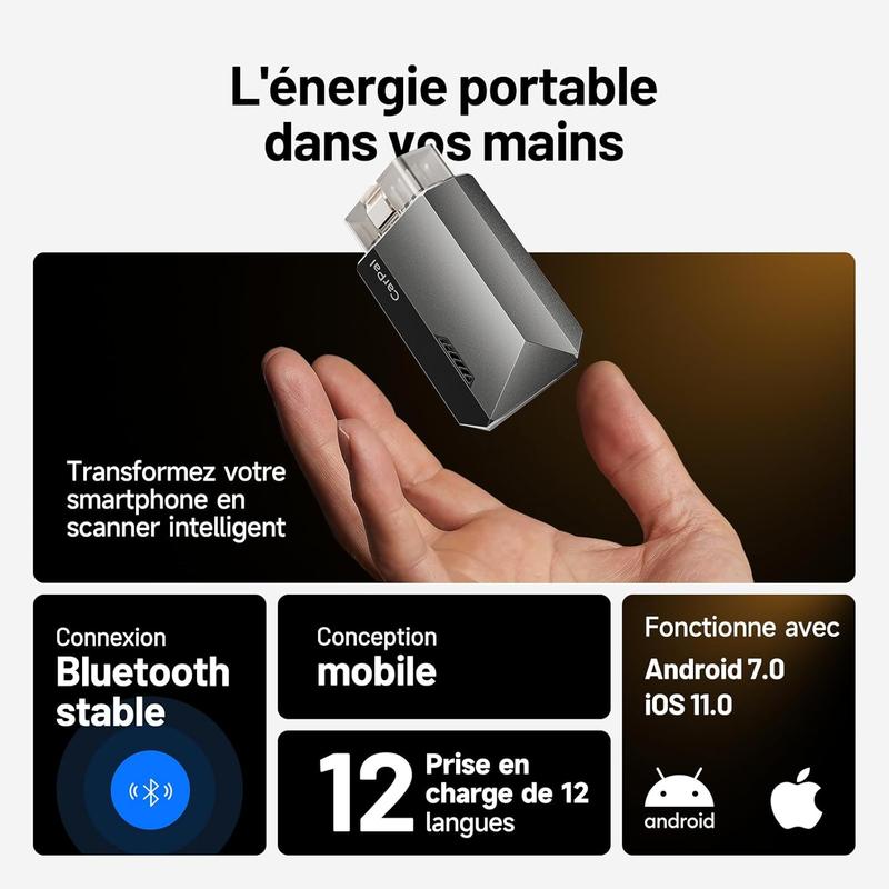 TOPDON Carpal Valise Diagnostic Auto, Scanner OBD2 Tous systèmes, Diagnostic Voiture Bluetooth sans Fil, 6 Services de Réinitialisation, AutoVIN, Inspection Moteur, Smog Check, Guide de Réparation — vignette 9