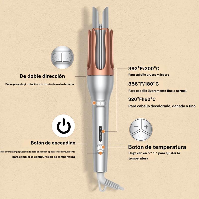 UKLISS Boucleur Automatique Tulicurl, Réduit les Dommages Thermiques, Chaleur Douce et Coiffage Rapide, Finition Brillante Salon Glow — vignette 6
