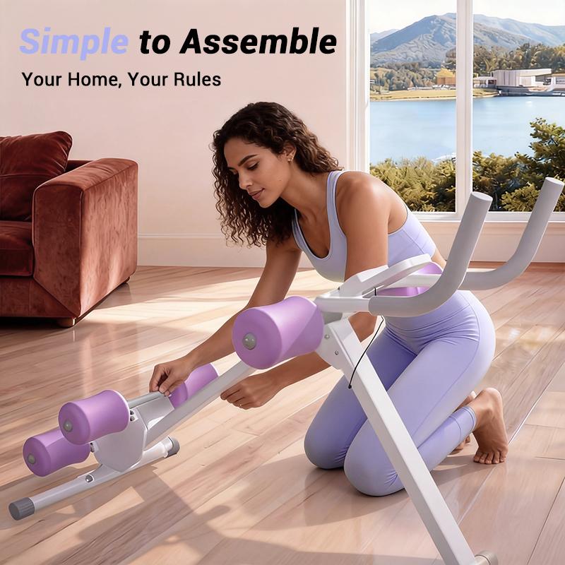 UMAY entraîneur de gainage réglable avec écran LCD, appareil de fitness pliable pour la musculation pour tout le corps — vignette 4