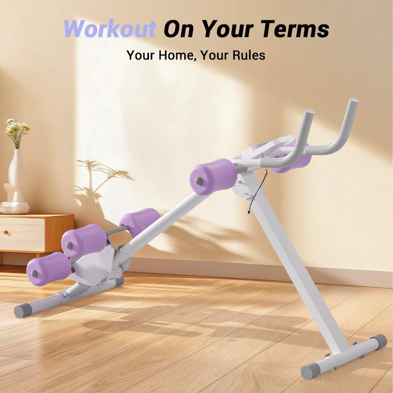 UMAY entraîneur de gainage réglable avec écran LCD, appareil de fitness pliable pour la musculation pour tout le corps — vignette 6