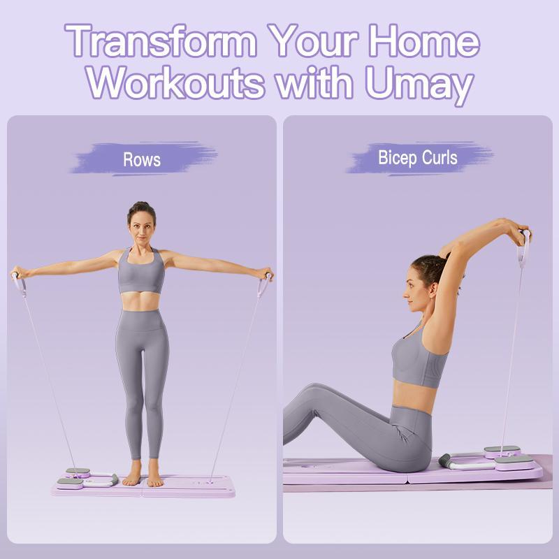 UMAY Planche Abdominale Multifonctionnelle Pilates à Domicile avec Résistance Réglable et Chronométrage Précis pour Renforcement du Tronc et Confort Sécurisé — vignette 6