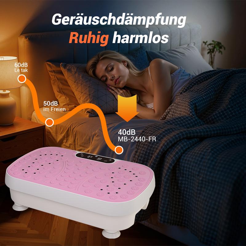 UMAY Plateforme de Vibration pour Drainage Lymphatique Ultra Fine et Silencieuse 1-99 Vitesses Réglables Supports 150 kg Design Compact et Polyvalent — vignette 5