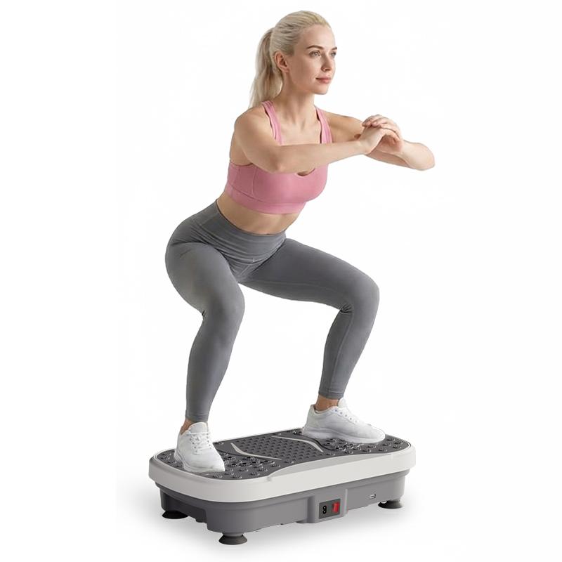 UMAY Plateforme de vibration pour le drainage lymphatique ultra fine et silencieuse, 1 à 99 vitesses réglables, capacité jusqu’à 150 kg, design compact et polyvalent