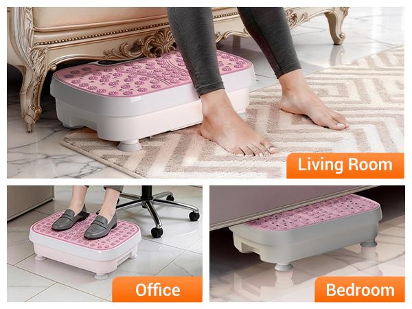 UMAY Plateforme de vibration pour le drainage lymphatique ultra fine et silencieuse, 1 à 99 vitesses réglables, capacité jusqu’à 150 kg, design compact et polyvalent — vignette 8