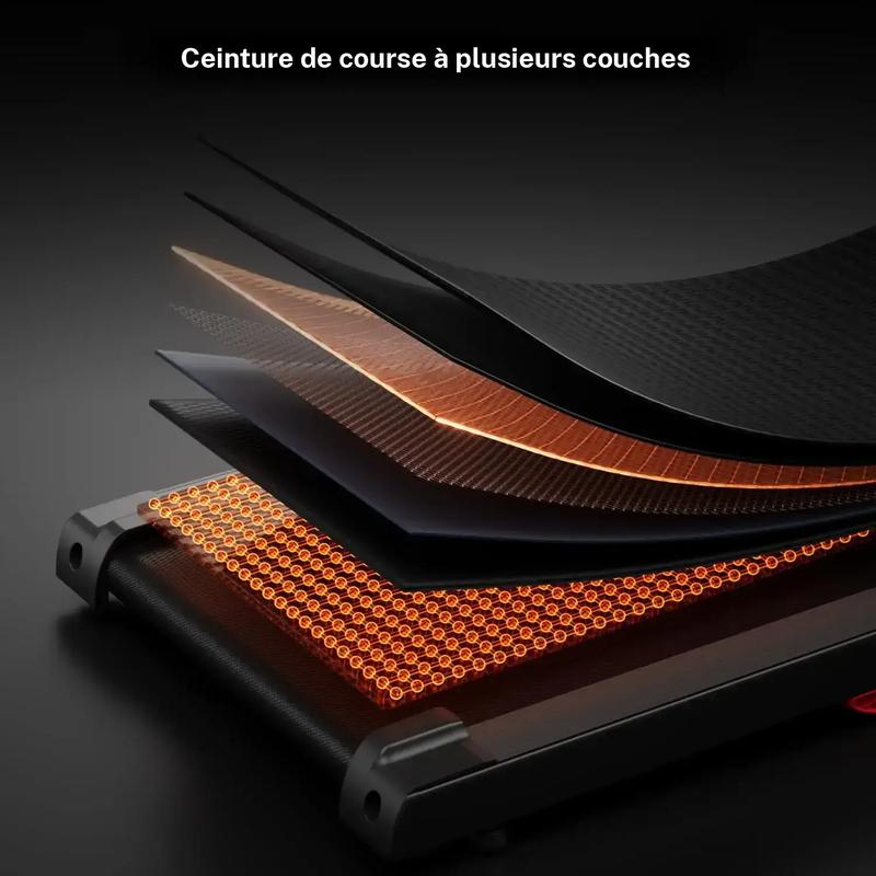 UMAY tapis de course P9 pour la maison, tapis de course pliable avec moniteur de fréquence cardiaque, tapis de marche pliable avec 12 Programmes, système à double coussin, 14 km / h — vignette 6