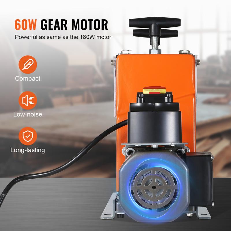 VEVOR Machine a Denuder Electrique 1,5-25 mm Denudeur Cable Auto Motorise 60 W Denudeuse Pince a Denuder Depouillement Fil Repere Profondeur Visible 6 Canaux Ronds 1 Canal Plat pour Recyclage Cuivre — vignette 3
