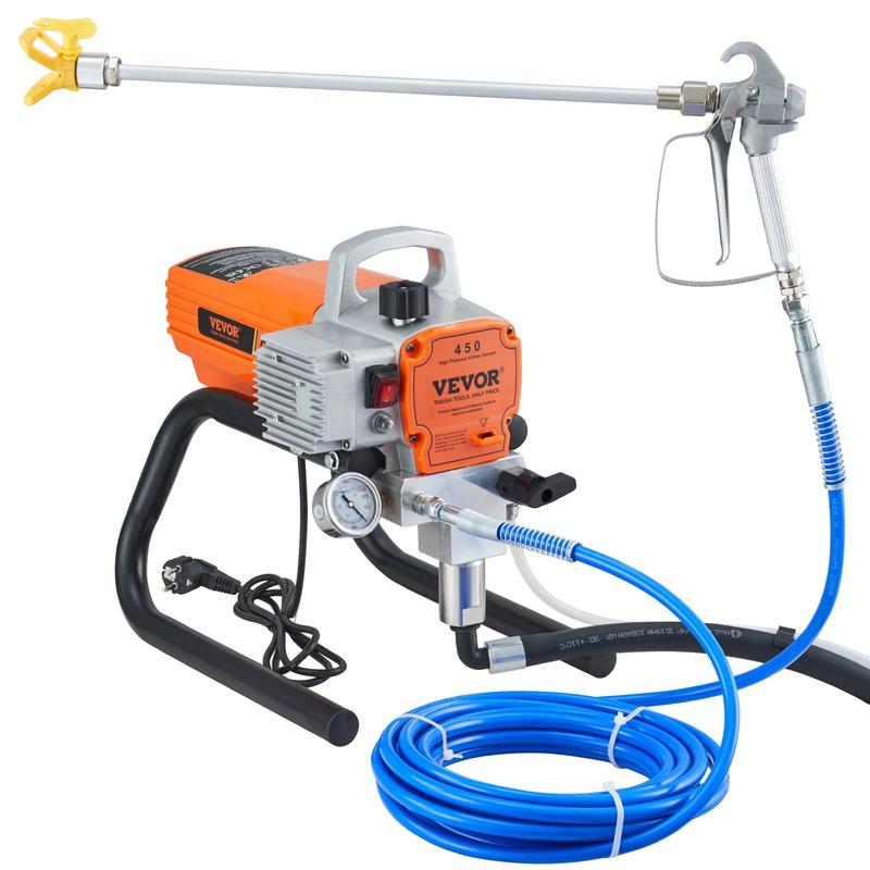 【VEVOR Soldes d'Été】Pulvérisateur de peinture VEVOR, pulvérisateur airless, pistolet à peinture avec tuyau 3000 PSI pour la maison ainsi que pour les navires, les ponts, les tours