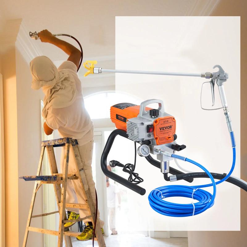 【VEVOR Soldes d'Été】Pulvérisateur de peinture VEVOR, pulvérisateur airless, pistolet à peinture avec tuyau 3000 PSI pour la maison ainsi que pour les navires, les ponts, les tours — vignette 8