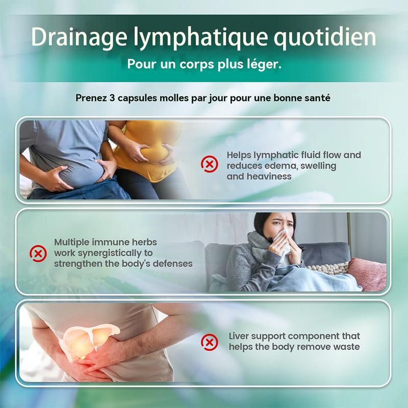 VivoNu Complément de Drainage Lymphatique, 4275mg Complément de Support du Système Lymphatique pour Femmes et Hommes, Mélange Herboréal 21-en-1 avec Échinacée, Pissenlit, Bardane, Broméline, Souci, Curcuma et Plus — vignette 5