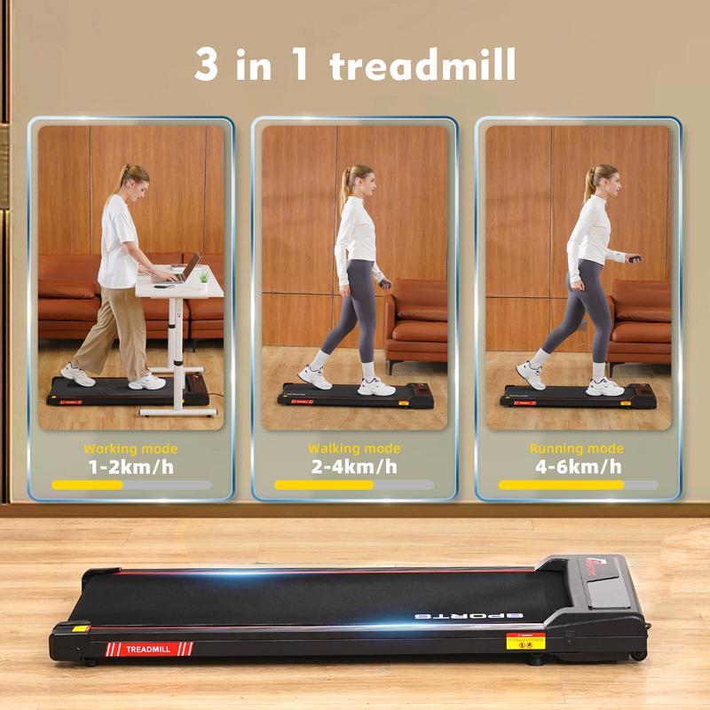 Y-RAIN-Tapis de course pliable pour la maison,2.5CV,moteur silencieux,haut-parleurs Bluetooth,inclinaison réglable,vitesse comprise entre 1 et 12 km/h,avec barres d'appui,charge maximale de 150kg—Le choix idéal pour un cadeau ou un anniversaire,Gift — vignette 6