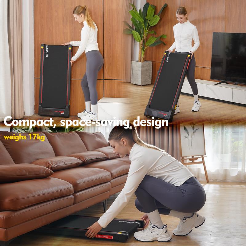 Y-RAIN-Tapis de course pliable pour la maison,2.5CV,moteur silencieux,haut-parleurs Bluetooth,inclinaison réglable,vitesse comprise entre 1 et 12 km/h,avec barres d'appui,charge maximale de 150kg—Le choix idéal pour un cadeau ou un anniversaire,Gift — vignette 7