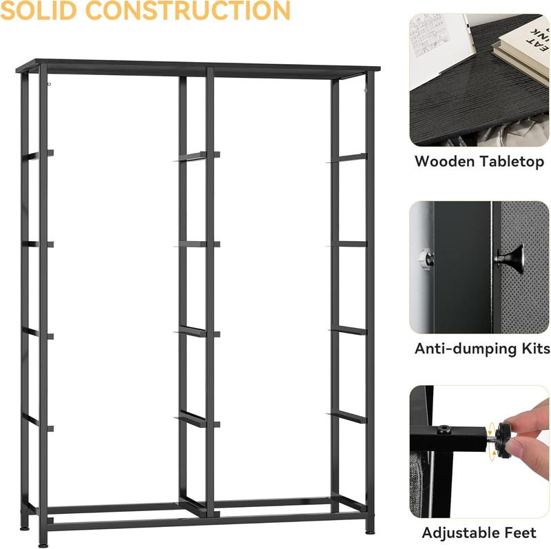 YITAHOME - commode en tissu à 8 tiroirs, commode de rangement haute, armoire de rangement pour chambre à coucher, unité d'organisation de chevet — vignette 6