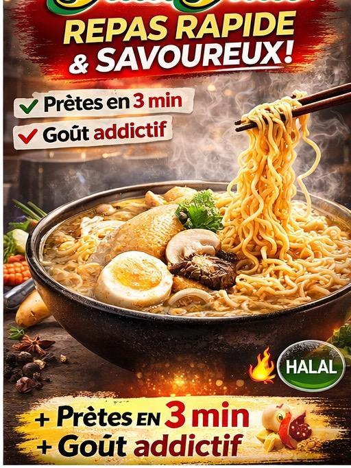 YumYum Pack de 30 Nouilles Instantanées Halal Prêtes en 3 min Choix de Saveurs Poulet Boeuf Crevettes Curry Légumes Canard — vignette 3