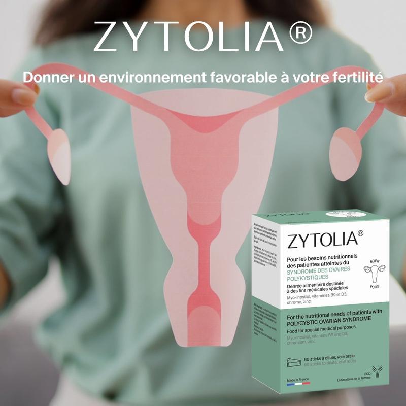 Zytolia - Solution Nutritionnelle pour SOPK avec Myo-inositol 4g, Vitamines B9 et D3, Zinc et Chrome - 60 Sticks à Diluer - Fabriqué en France — vignette 4